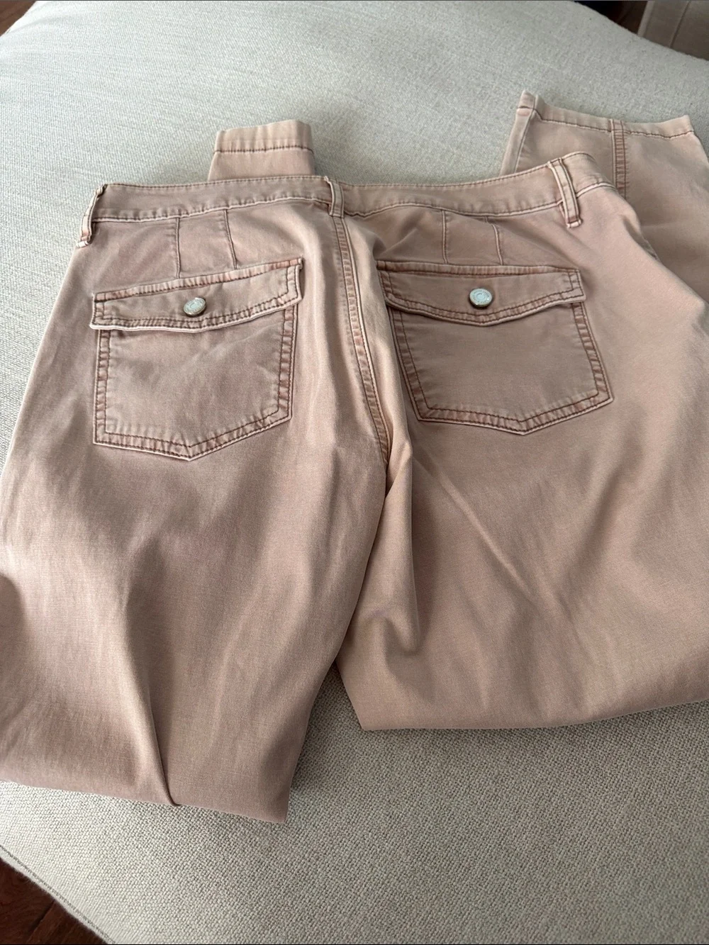 Light Blush Straight-Leg Pants Pret A Jet size 10 - Picture 5 of 5